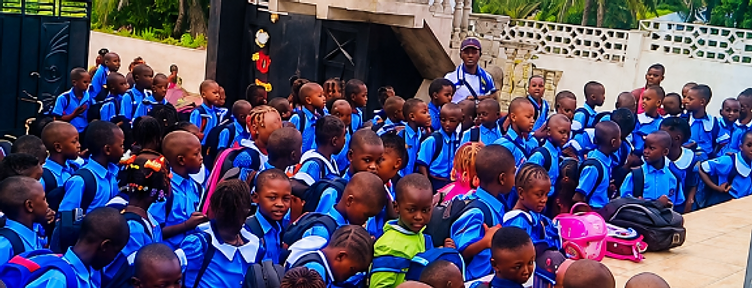 Victory Academy students gathered
