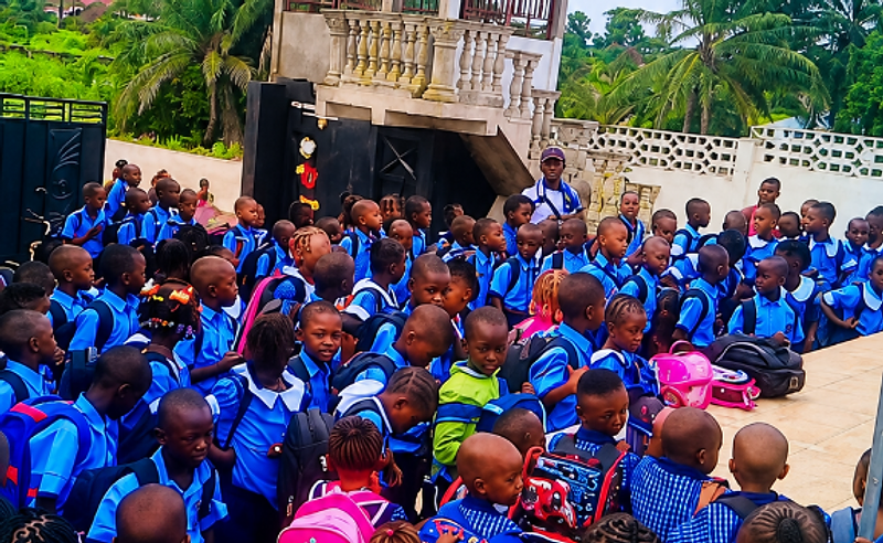 Victory Academy students