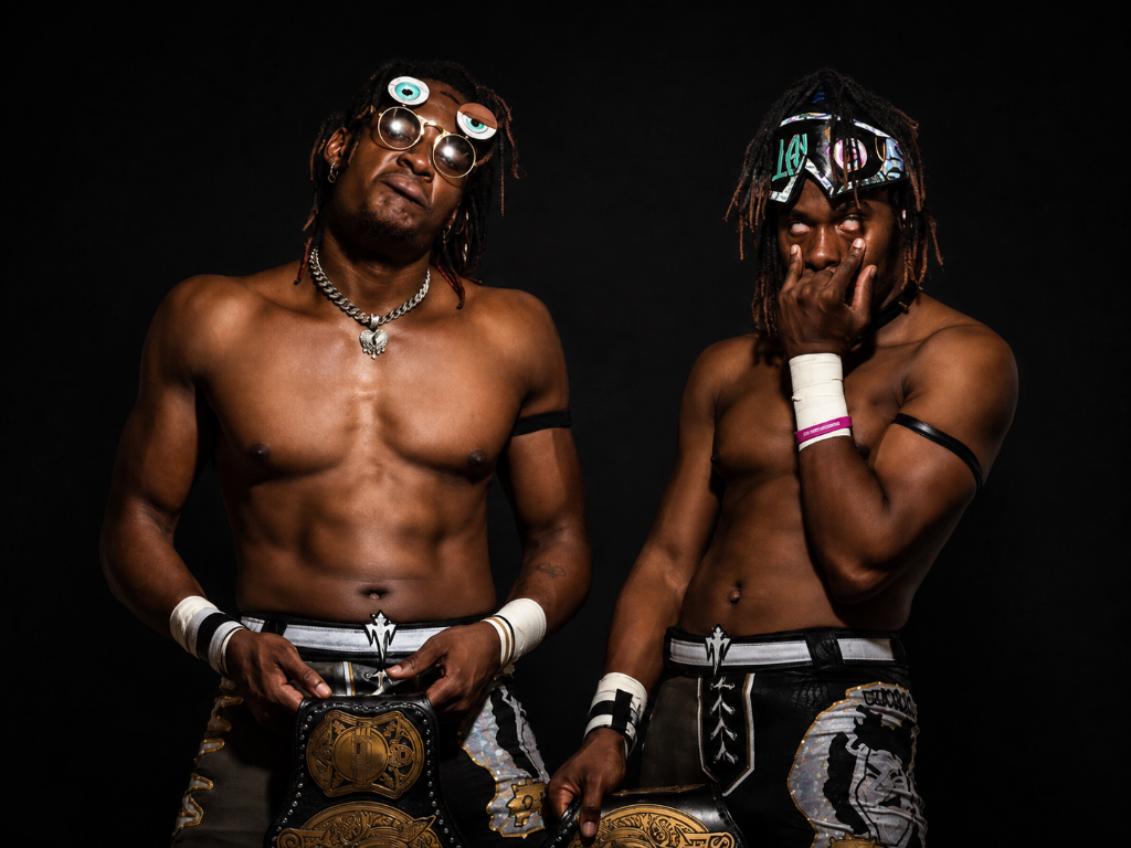 Da Russell Twins, tag team wrestler portrait
