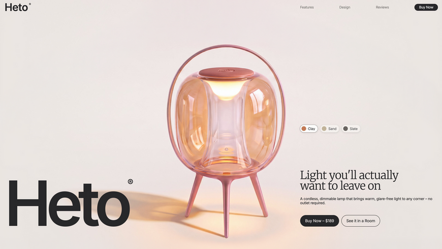 Product Landing Page template preview