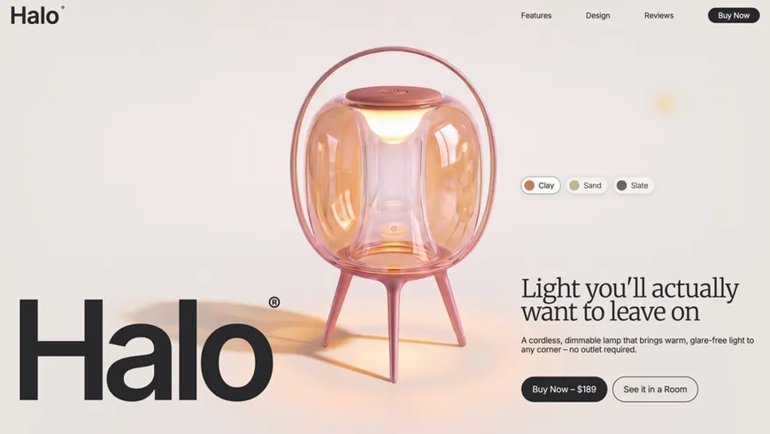 Product Landing Page template preview