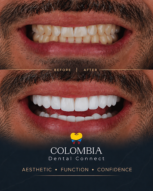 Modern dental facility in Colombia with mountain views
