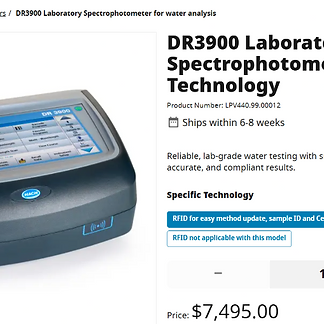 Hach DR3900 Spectrophotometer