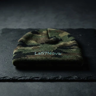 La⁵⁷Nova Green Camo Beanie