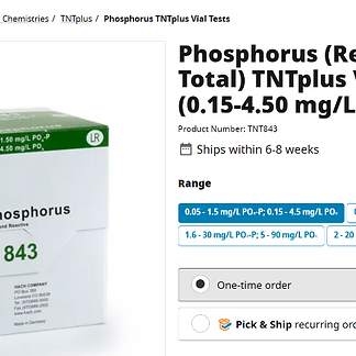 Hach Phosphorus TNTplus Vial Test (TNT843)