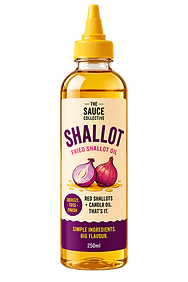 SHALLOT fried shallot oil squeeze bottle with yellow twist nozzle