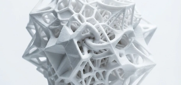 Sculpture 3D imprimée avec détails de filament