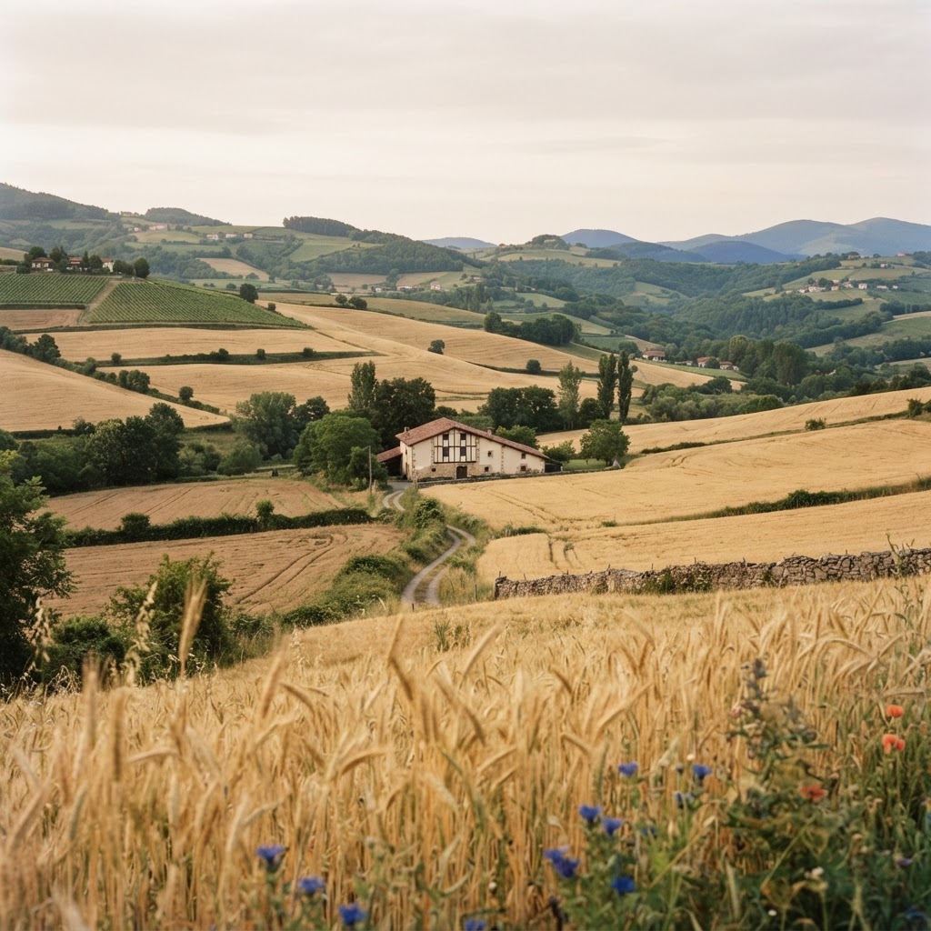 Fotografía de contexto: paisaje agrícola en el rural español.