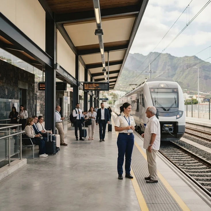 Fotografía de contexto: infraestructura de transporte y estación moderna.