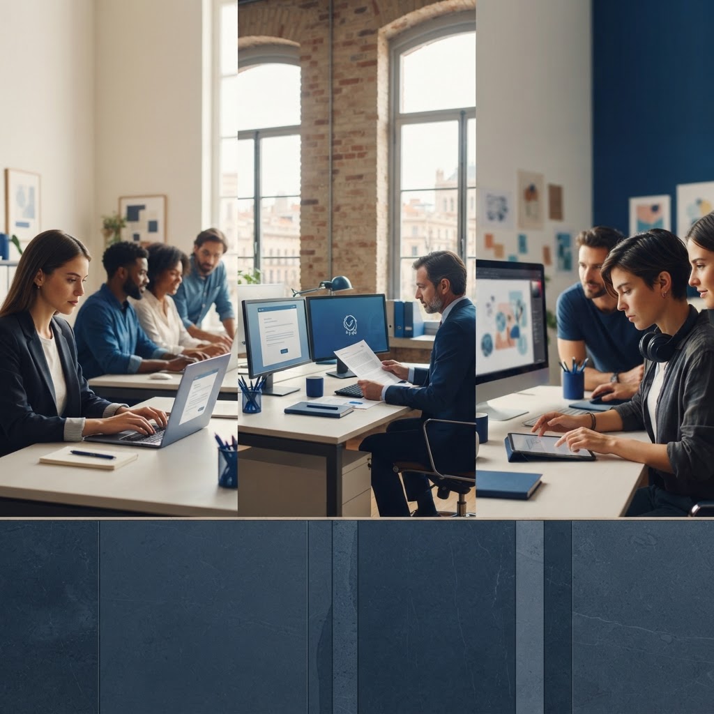 Infografía del circuito del bono Kit Digital: empresa solicitante, Red.es y agente digitalizador conectados por flechas, con los tres segmentos por tamaño de empresa