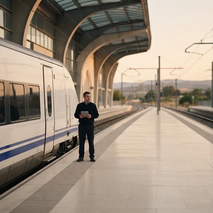 Fotografía de contexto: infraestructura de transporte y estación moderna.