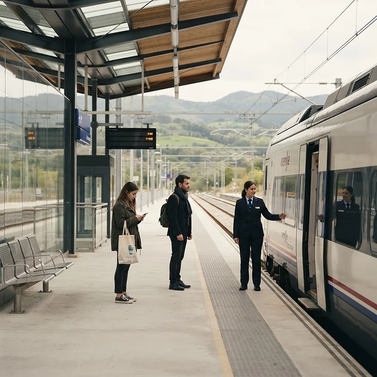 Fotografía de contexto: infraestructura de transporte y estación moderna.