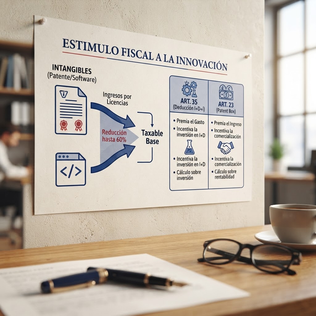 Esquema del patent box: rentas por cesión de intangibles con reducción de hasta el 60% en el Impuesto sobre Sociedades