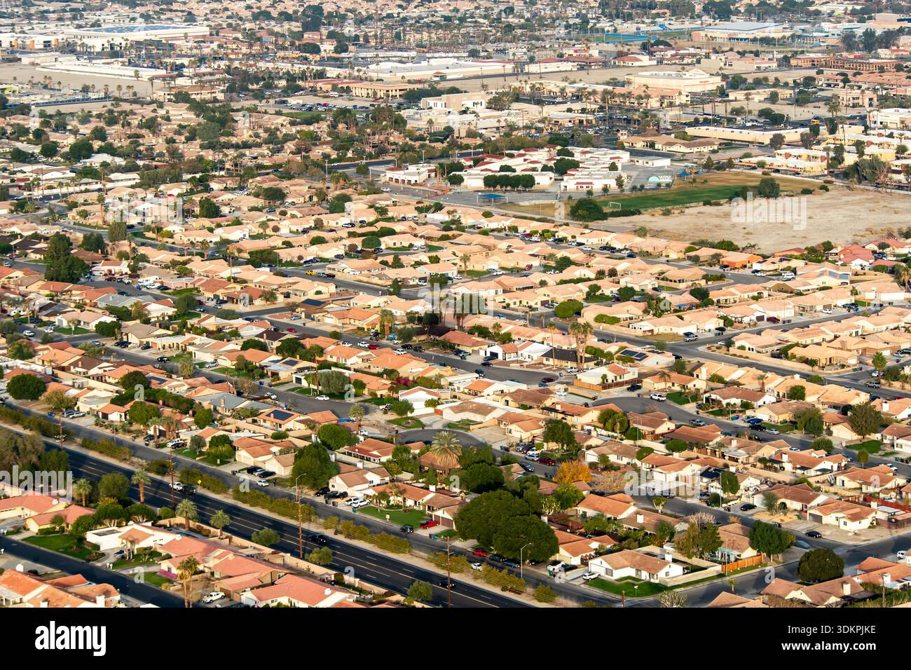 Aerial view of Coachella, California