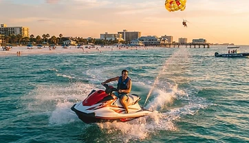 Parasailing and Jet Skis: Elevate Your Clearwater Beach Trip