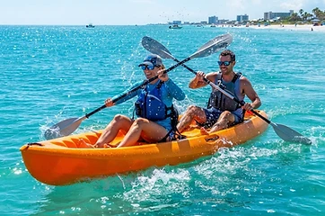 Double kayak rental on Clearwater Beach, FL — Clearwater watersports