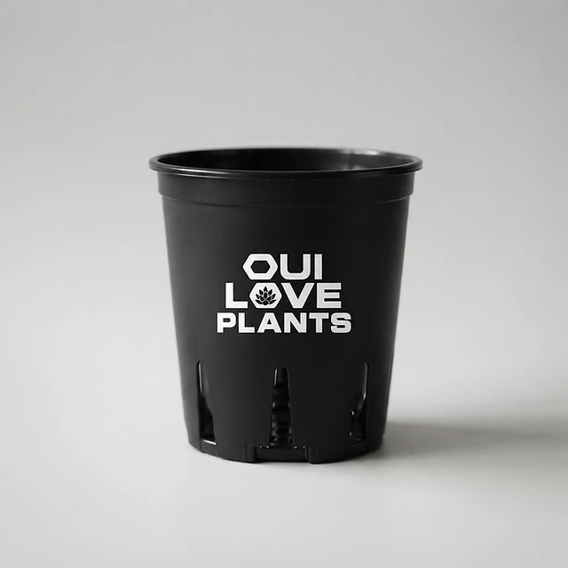 Pot rond noir