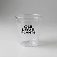 Pot rond transparent