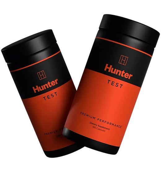 Dois frascos Hunter Test inclinados em fundo preto