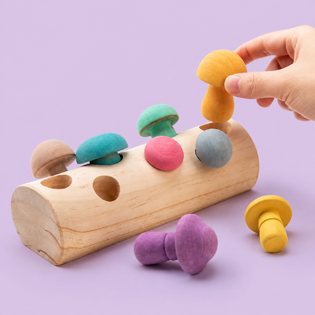 Jogo de Cogumelos em Madeira