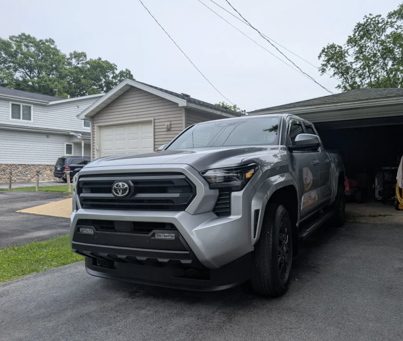 Silver Toyota Tacoma — exterior wash and detail