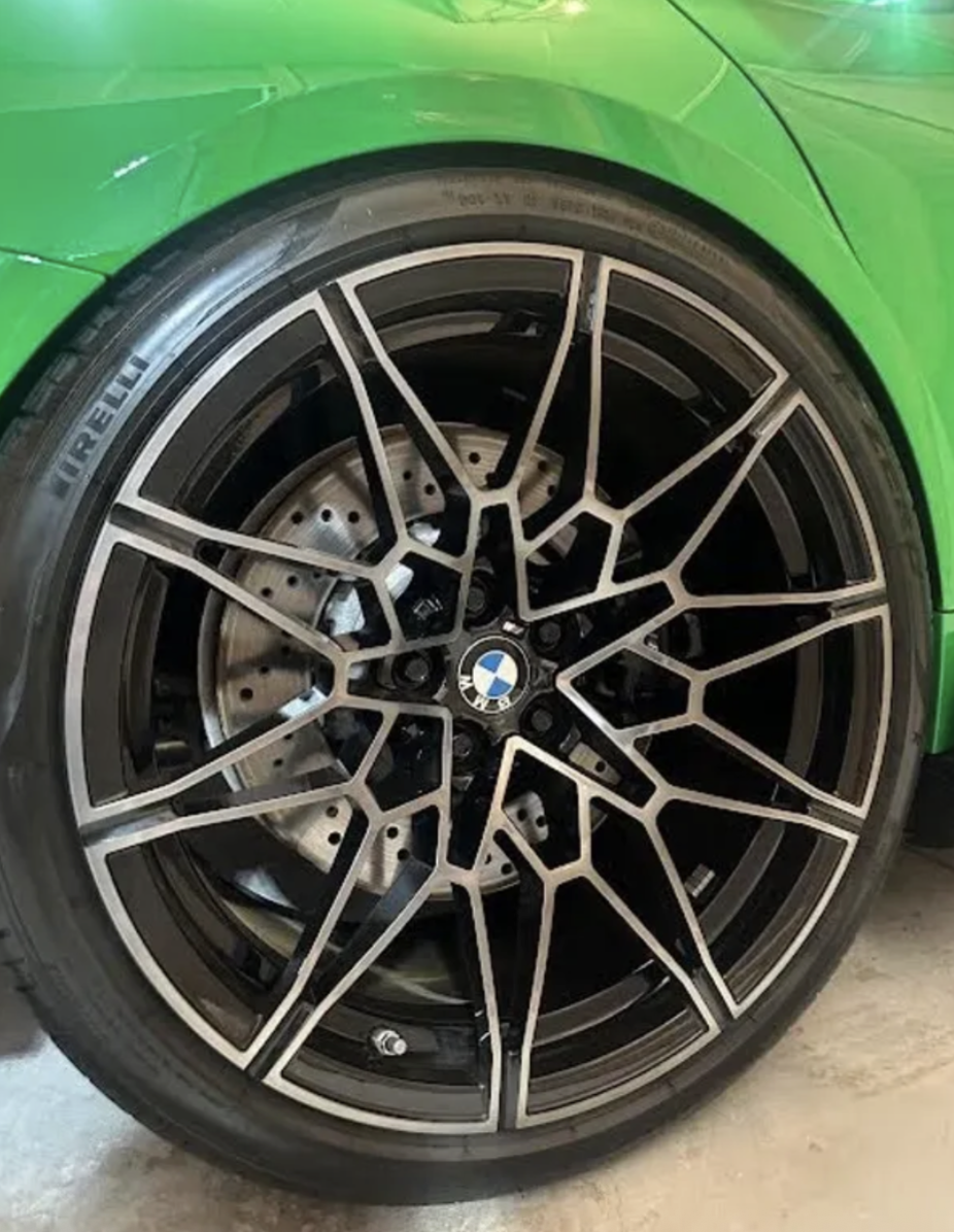 BMW M3 wheel detail — clean and polished