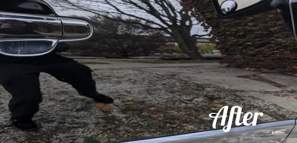Mirror-smooth paint — after correction