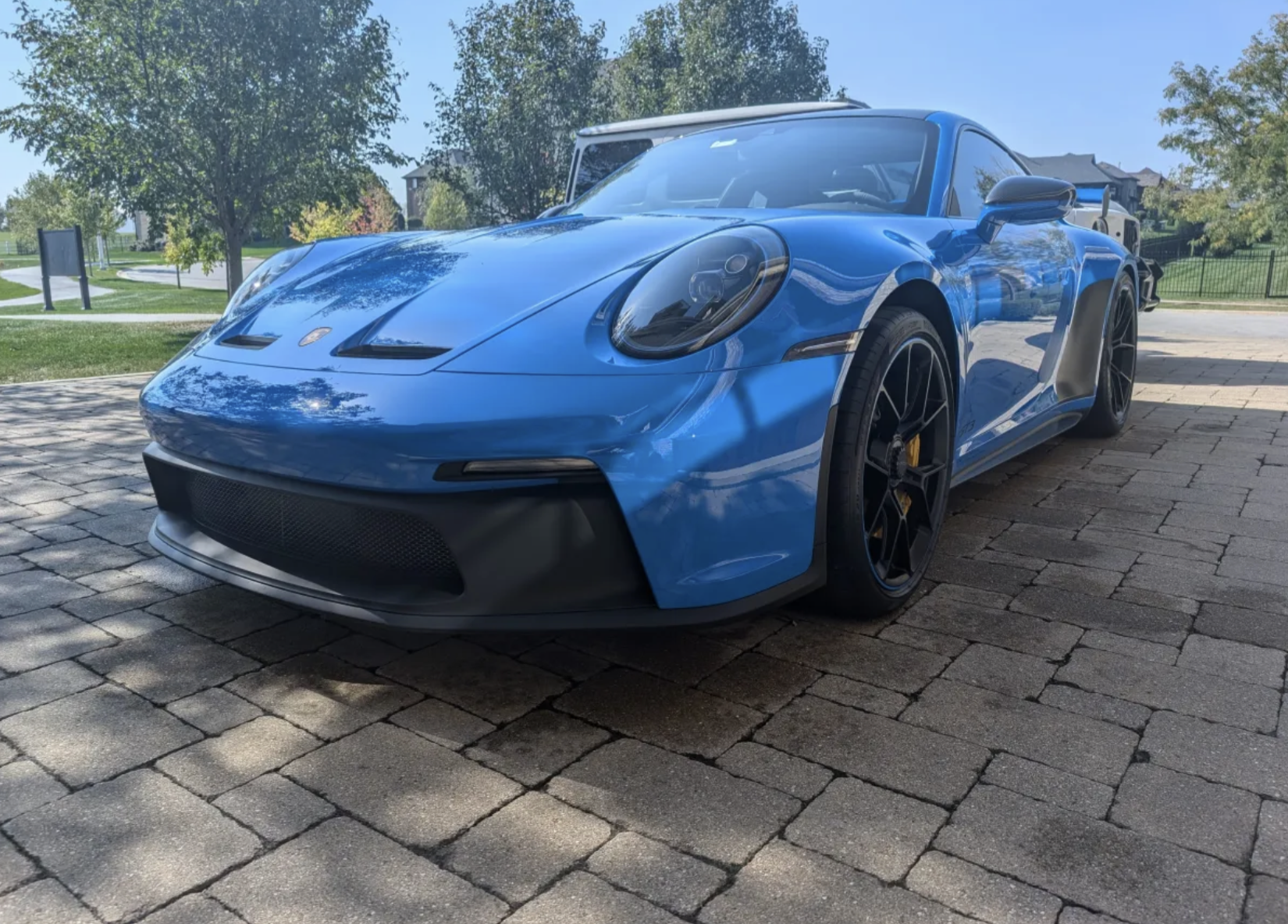 Blue Porsche 911 GT3 — paint correction and coating