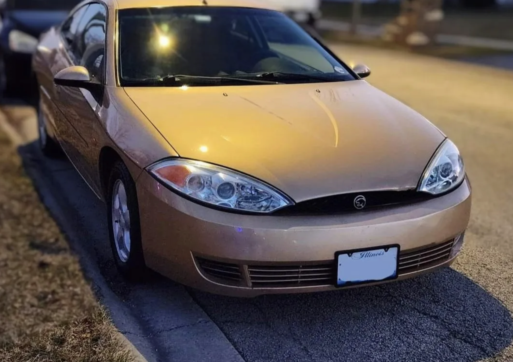 Gold Mercury Cougar — owner's first car detail