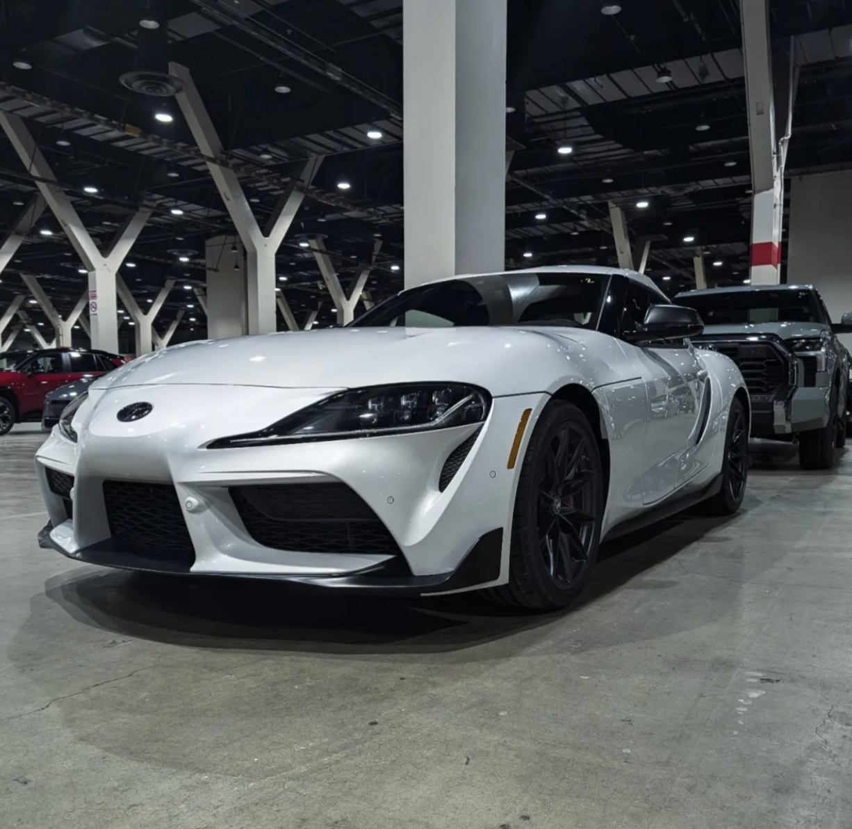 White Toyota GR Supra — show-ready finish