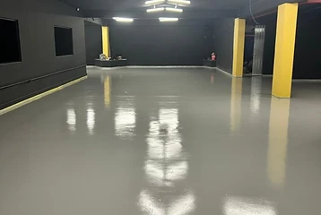 Pintura de quadra esportiva e piso executada pela Sul Brasil