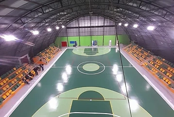 Pintura de quadra esportiva e piso executada pela Sul Brasil