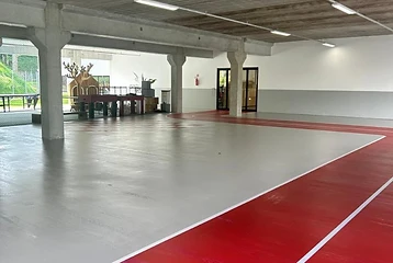 Pintura de quadra esportiva e piso executada pela Sul Brasil