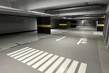 Pintura de quadra esportiva e piso executada pela Sul Brasil