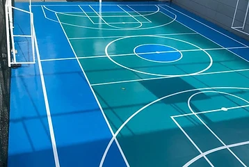 Pintura de quadra esportiva e piso executada pela Sul Brasil