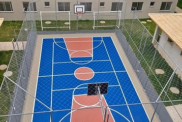 Pintura de quadra esportiva e piso executada pela Sul Brasil