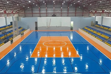 Pintura de quadra esportiva e piso executada pela Sul Brasil