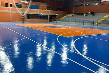 Pintura de quadra esportiva e piso executada pela Sul Brasil