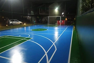 Pintura de quadra esportiva e piso executada pela Sul Brasil