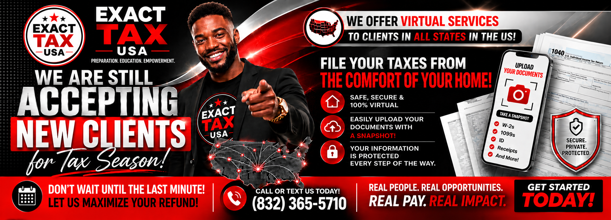 EXACT TAX USA — Accepting New Clients for Tax Season