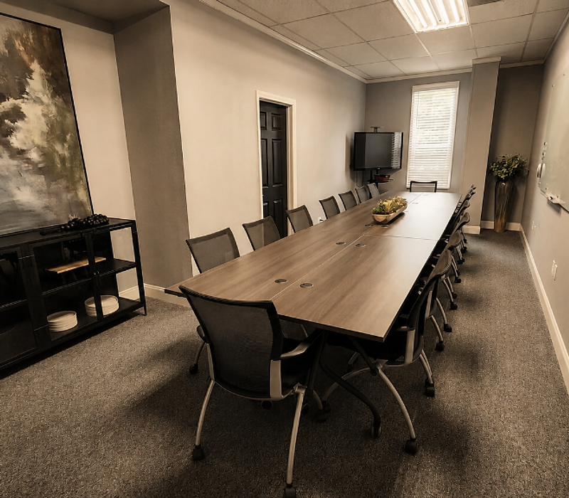 An ElmWorks meeting and conference room in Historic Downtown Frisco
