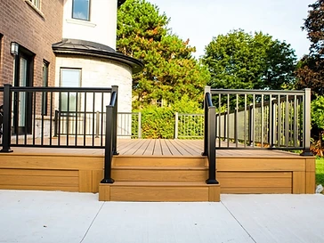 Warm Timber Glow, Bold Black Lines — photo 3