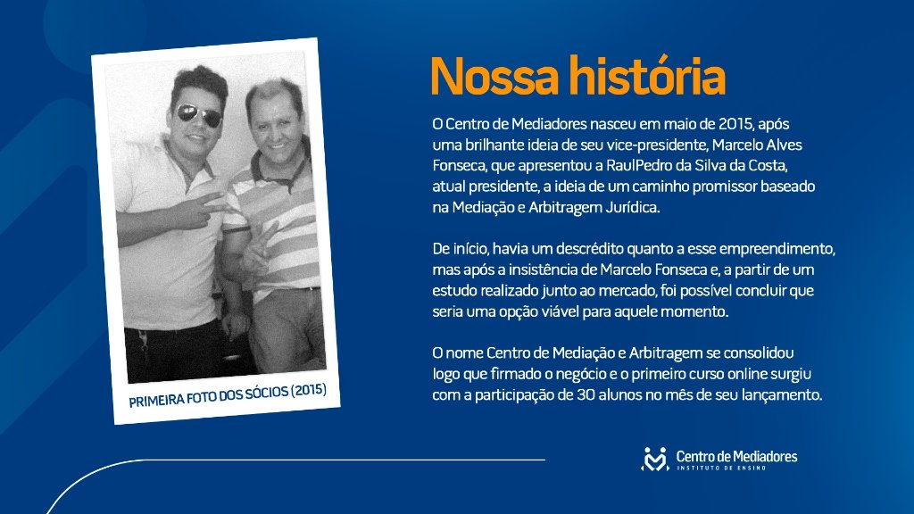 Primeira foto dos sócios (2015)