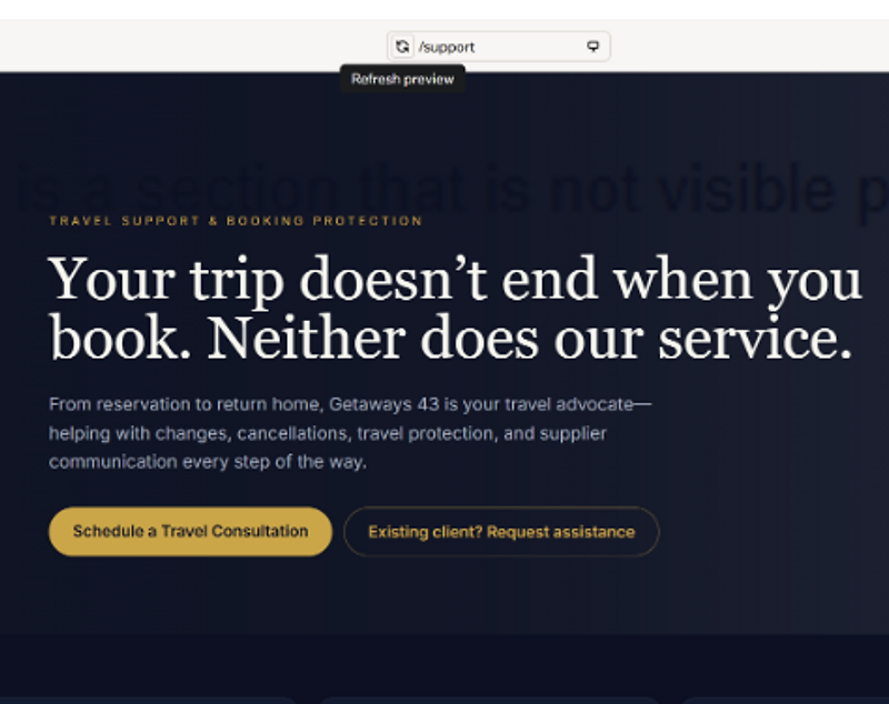 Travel support