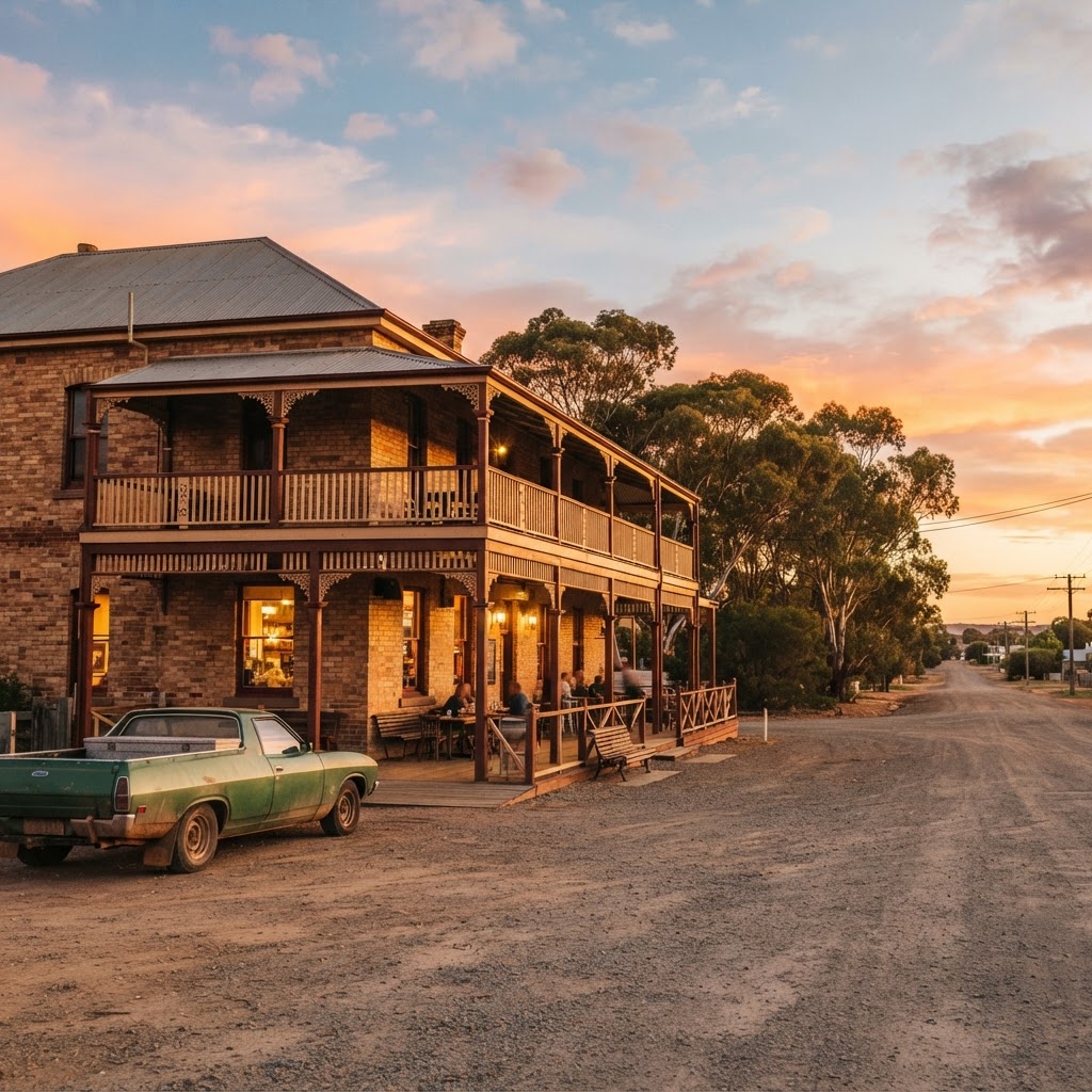 Australian country pub with accommodation