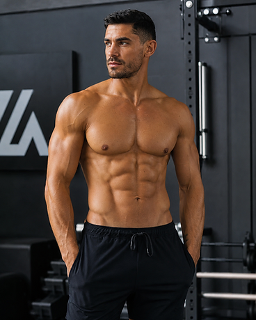 Athletic man in a gym