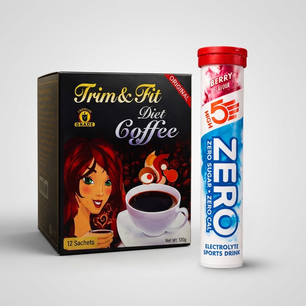 Trim & Fit Diet Coffee + HIGH5 ZERO Electrolyte Starter Bundle