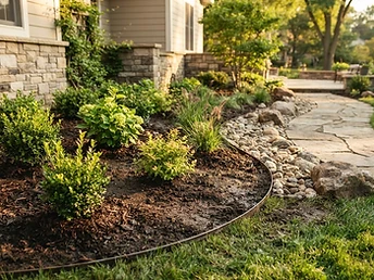 Landscaping work in progress