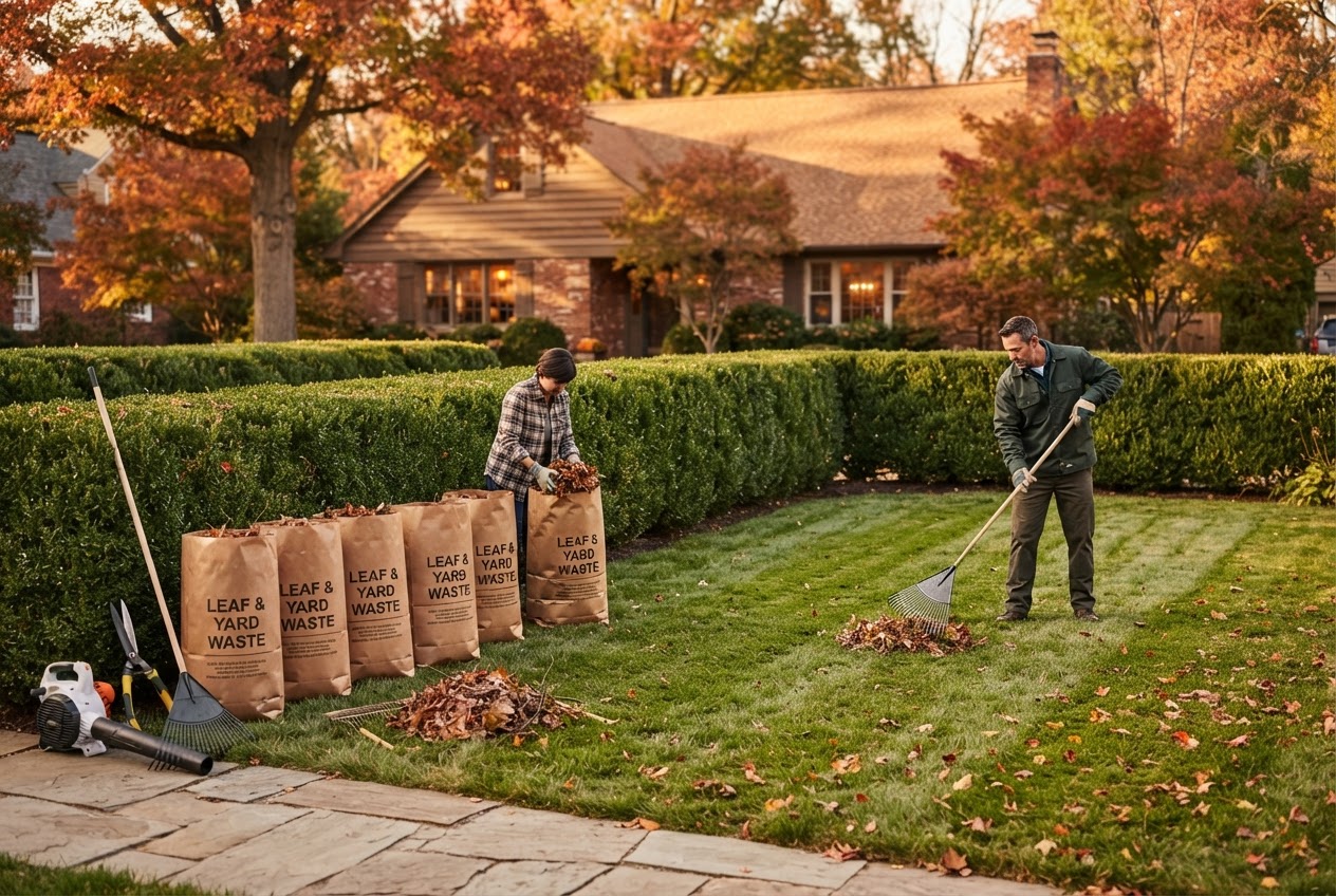 Before landscaping service