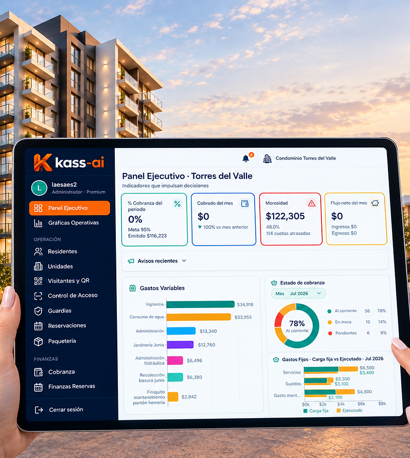 kass-ai — gestión de condominios en tiempo real